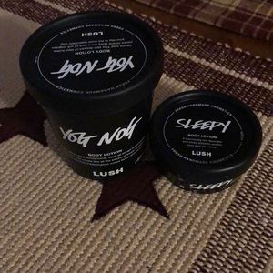 Lush Yog Nog and Sleepy Body Lotions